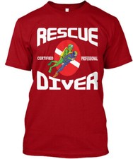 Rescue Scuba Diver Certified Professional T-Shirt Made in the USA Size S to 5XL