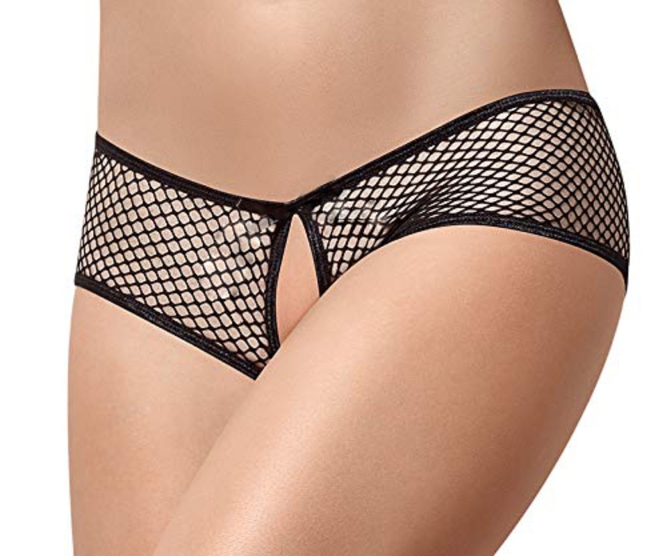 Womens Sheer Mesh Fishnet Panties Crotchless Underwear Thongs Lingerie