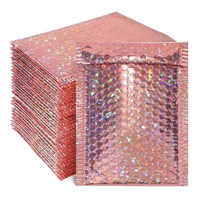 Rose Gold Bubble Envelope #0 6x10 Inches Metallic Glamour Mailers Pack of 1000