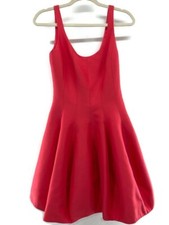 Halston Heritage NWT  Women's Size 0 Coral Fit to Flare Dress MSRP $445
