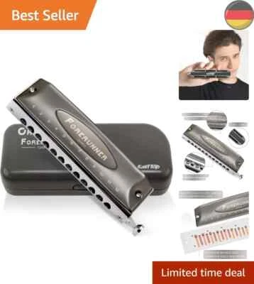 EASTTOP Armonica cromatica Forerunner 12 fori 48 toni Mouth Organ Regalo nuovo