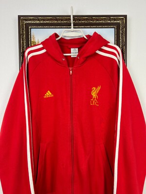 Vintage Adidas Liverpool Football Hoodie Jacket Soccer Track Top