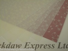 Printed Vellum White Ivy Design 25 Sheets 100gsm A4 Cardmaking AM499