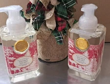 Michel Design Works "Christmas Tree Pine" ~ Set Of 2 Foaming Hand Soaps 17.5 Oz.