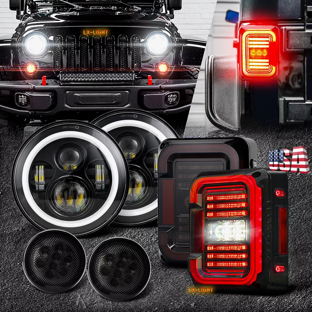 Led headlights for jeep cheap wrangler