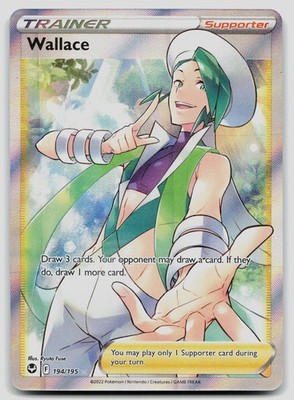 Wallace 194/195 Silver Tempest Pokemon NM