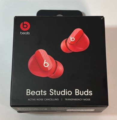 Beats by Dr. Dre Studio Bud Red Wireless Noise Cancelling In Ear Headphones Red
