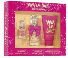Viva La Juicy by Juicy Couture 3 Piece Perfume Gift Set with Body Cream New NIB