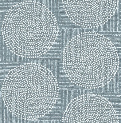 FD27123_Solace Dot Circle Gemütliches Teal Weiß Fine Decor Tapete