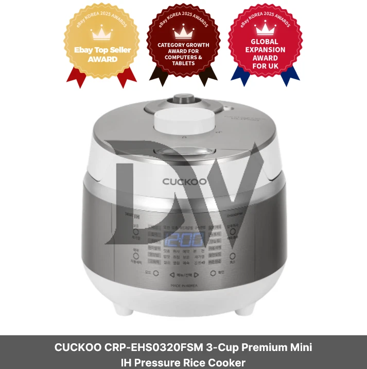 CUCKOO CRP-EHS0320FSM 3-Cup Premium Mini IH Pressure Rice Cooker / 220V /EU PLUG