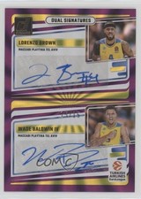2023-24 Panini Donruss EuroLeague Purple Laser 15/15 Wade Baldwin IV Auto 12zl