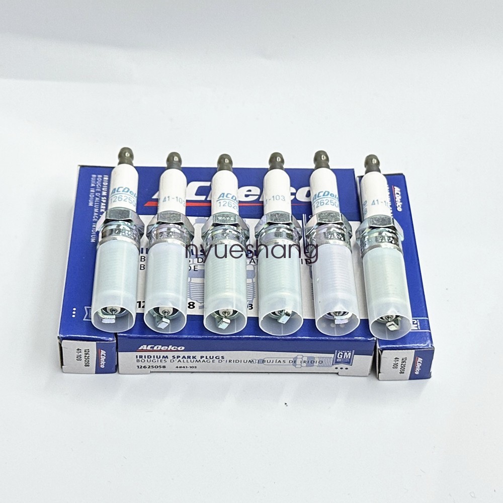 SET OF 6 AC DELCO 41-103 IRIDIUM SPARK PLUGS 12625058