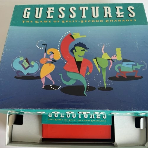 Vintage GUESSTURES  The Game of Split-Second Charades Milton Bradley Complete