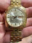 Vintage Seiko Automatic 7006-7120 Gold Cushion Day-Date Watch 1976 19J