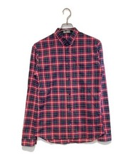 DIOR HOMME          Checked BD shirt Red  Navy 533C520A3374