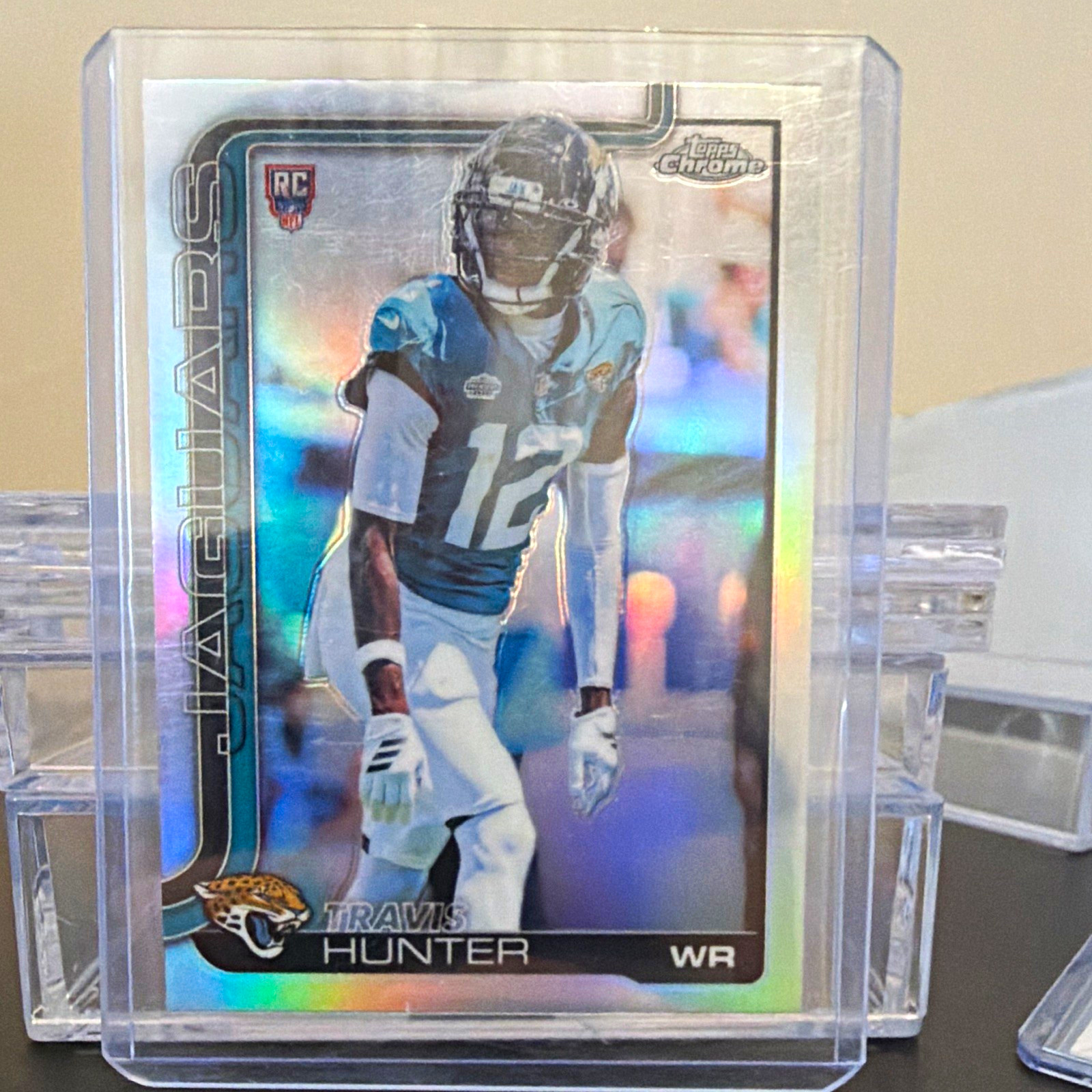 Topps 2025 Chrome Rookies Travis Hunter RC Refractor #332 Jaguars