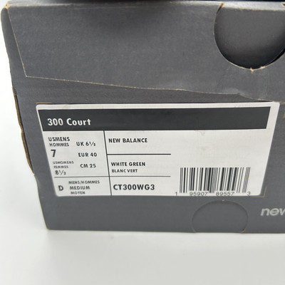 New Balance Shoes Mens Size 7 CT300WG3 White Green Court Retro