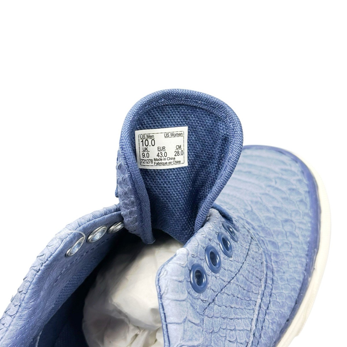Rare 2015 Vans x Wtaps Era LX Anaconda Snake Skin Blue Mens Size
