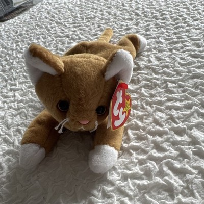 Ty Beanie Babies Nip Cat Plush Beanbag Stuffed Animal (1993) Ages 3+
