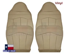 Synthetic Leather Tan Front Seat Covers 1999 For Ford F150 Lariat Super Crew Cab