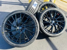 4 New 19 Black Rims 2354019 Tires Wheels Fits Many Lexus Vehicles