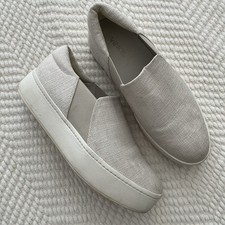 VINCE. Warren slip-on platform sneakers size 8.5 Ivory