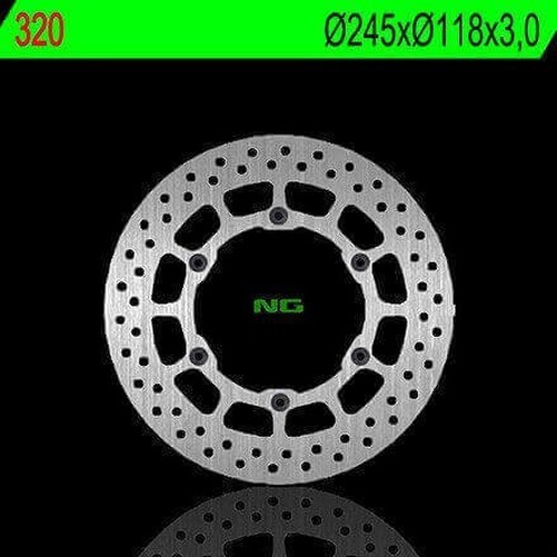 Yz 125 250 400 426 / Wr 125 250 / Wrf 400 - Vorderer Bremsscheibe Ng / 320-image