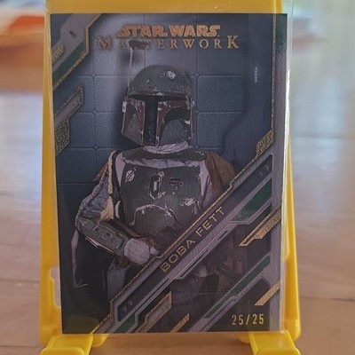 Topps 2017 Star Wars Masterwork Boba Fett UN-25 Serial #25/25