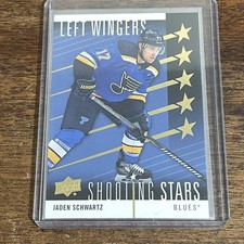 #199 Jaden Schwartz Upper Deck Series 1 Hockey shooting stars