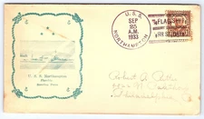 Cruiser USS NORTHAMPTON CA-26 1933 Flagship Scouting Force Cover CV244A1