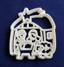 Nativity Cookie Cutter Food Safe Plastic Colo...