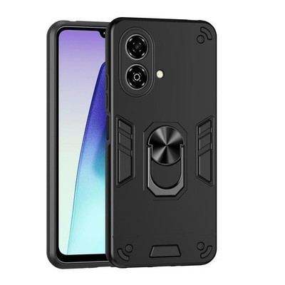 Hülle Handyhülle mit stoßfestem Metallring für ZTE Blade A35e 4G