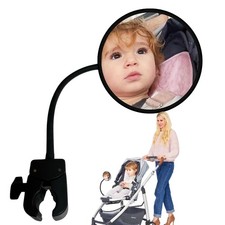 Stroller Mirror Universal Attachment Baby Face View Pram Accessory Safe Travel