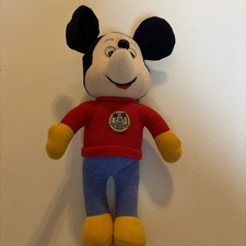 Vintage Disney Mickey Mouse Club Plush Doll Toy Knickerbocker 1970s 12