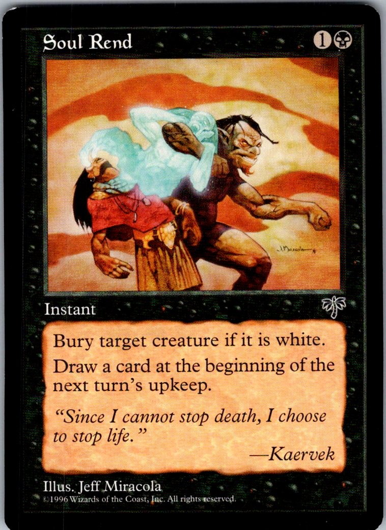 Soul Rend Uncommon Mirage Magic: The Gathering Near Mint