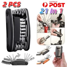 2PCS Portable Bicycle Repair Tool Kit Multifunction Bike Freewheel Crank Puller