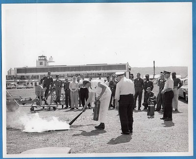 1962 USAF Olmsted Air Force Base Fire Prevention Class Original 8x10 Photo