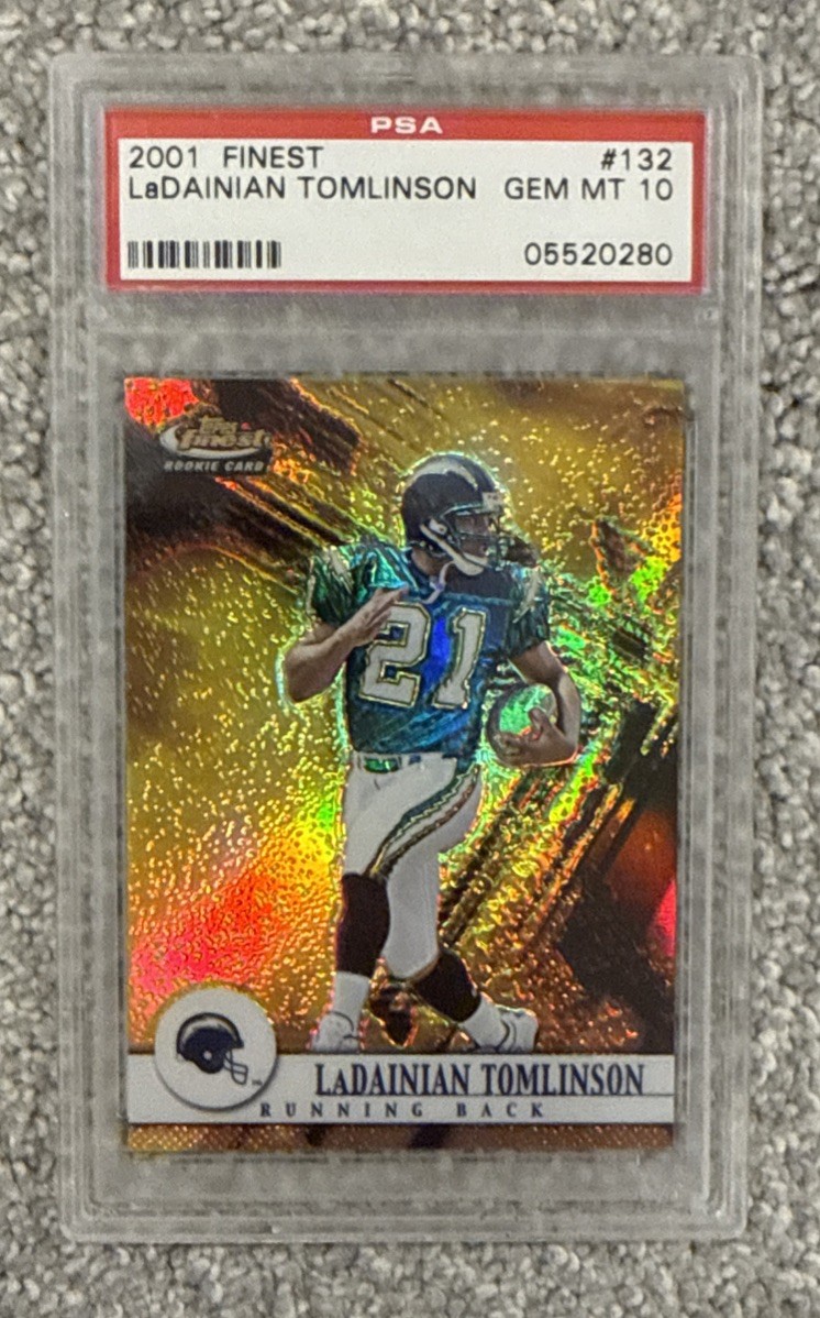 2001 Topps FINEST #132 Ladainian Tomlinson front