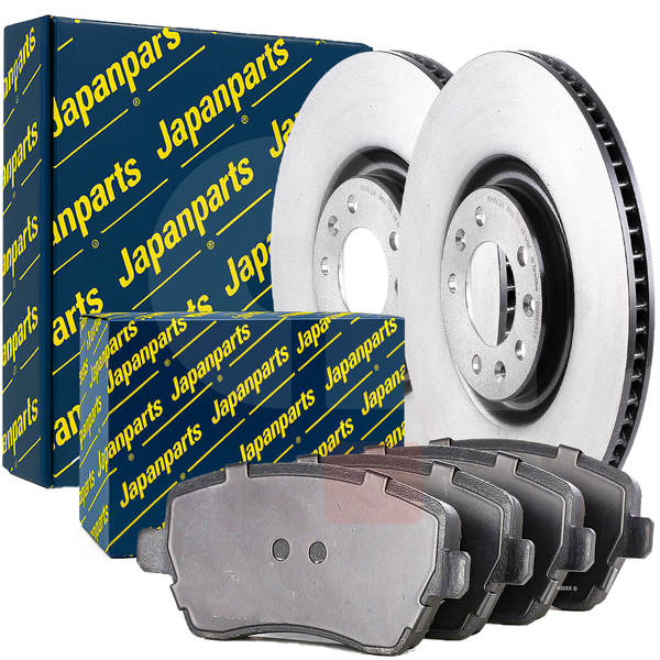 Japanparts Kit Bremsen Scheiben & BremsbeläGe Vorne Dacia Duster HM 1.5 DCI-image