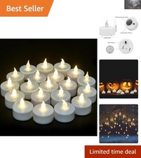 25 Hours Battery Life - Flameless LED Tea Lights 5 Pack for Every Occasion