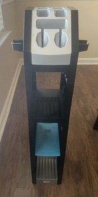 Nintendo Wii Storage Tower Rack Stand Video Games Console Accessories RARE Black