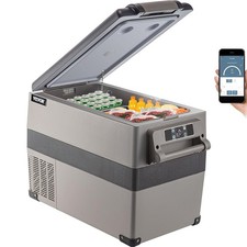 VEVOR 12 Volt Refrigerator, 48 Quart 45L Fast Cooling Car Fridge, Portable Fre