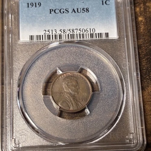 1919-P Lincoln Wheat Cent — photo from the most recent tracked eBay sale
