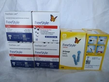 200 FREESTYLE LITE BLOOD GLUCOSE TEST STRIPS + 200 LANCETS 1 SEALED Exp 6/30/27