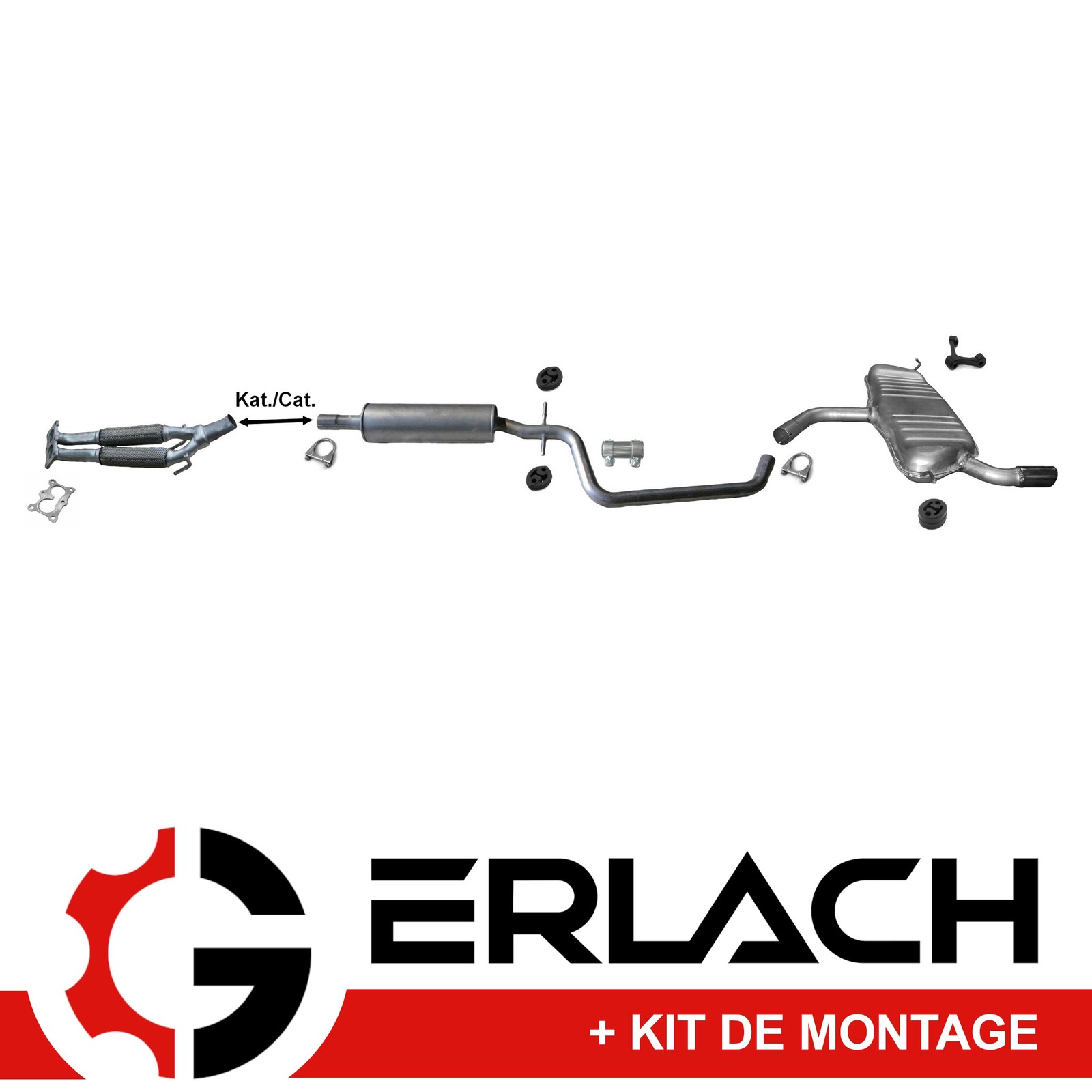 Silencieux Audi A3 1.6 réduction sonore optimale et anti-corrosion 4997