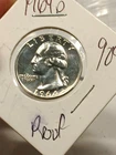 1964 (P) Washington Quarte Proof 90% Silver Beautiful and Unique!