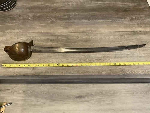 ORIGINAL CIVIL WAR USN US NAVY BOARDING CUTLASS SWORD 1862 DATED BY AMES