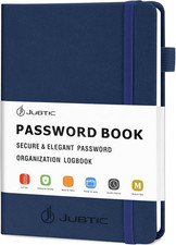 Password Book with Alphabetical Tabs, Medium Size, 5.2" X 7.7"  Hardcover