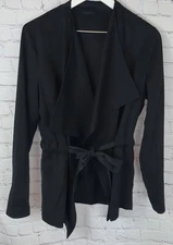 ALLSAINTS Women's Black Ayra Belted  Jacket Size 8