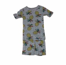 Hanna Andersson Boys Short Sleeves Pinapple Pajamas Set 100 US 4